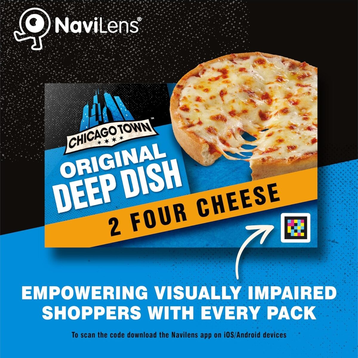 Chicago Town 2 Deep Dish 2 Four Cheese Mini Pizzas (Frozen), 2 × 148G