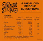 St. Pierre Brioche Burger Buns, Pack of 6