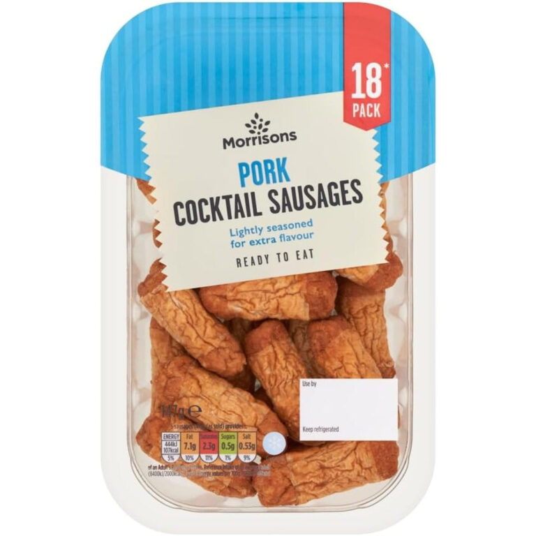 Morrisons 18 Pork Cocktail Sausages 147G