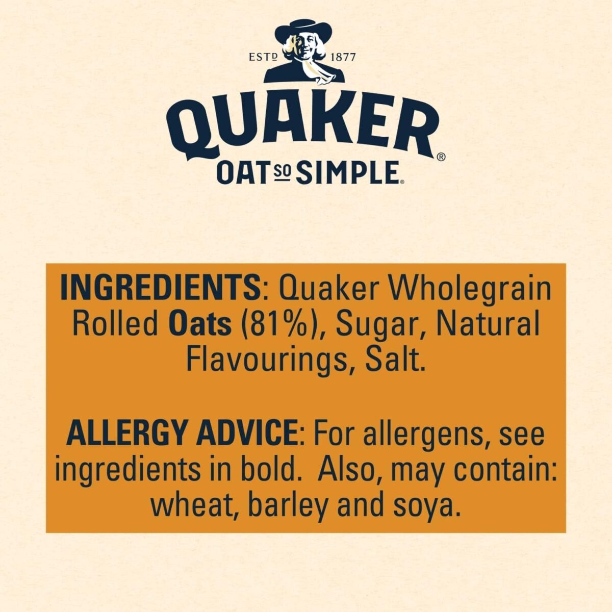 Quaker Oat so Simple Big Bowl Golden Syrup, 6 X 49.6 G