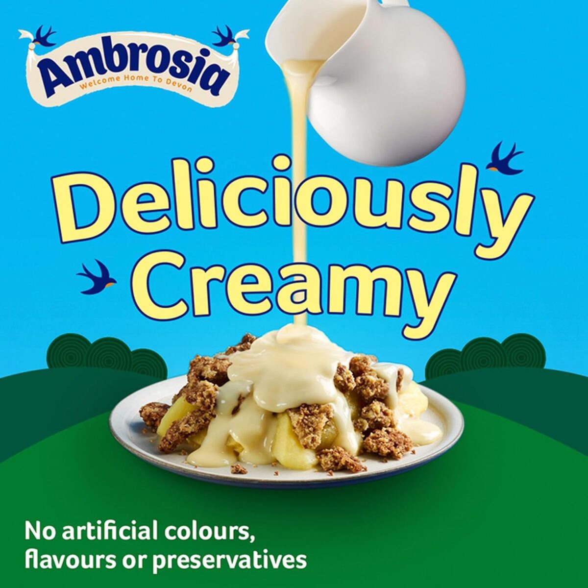 Ambrosia Devon Ready-To-Eat Original Custard Can 400 G (Pack of 1)