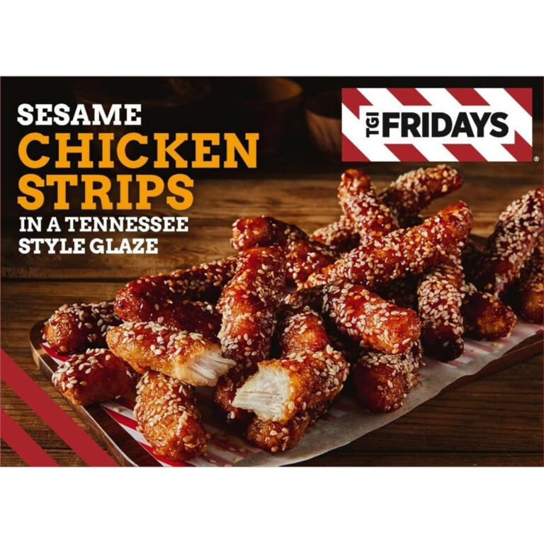TGI Fridays Sesame Chicken Strips in a Tennessee Style Glaze, 480G (Frozen)