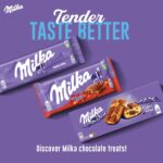Milka Noisette Alpine Milk Chocolate Bar, Perfect for Sharing, 100G
