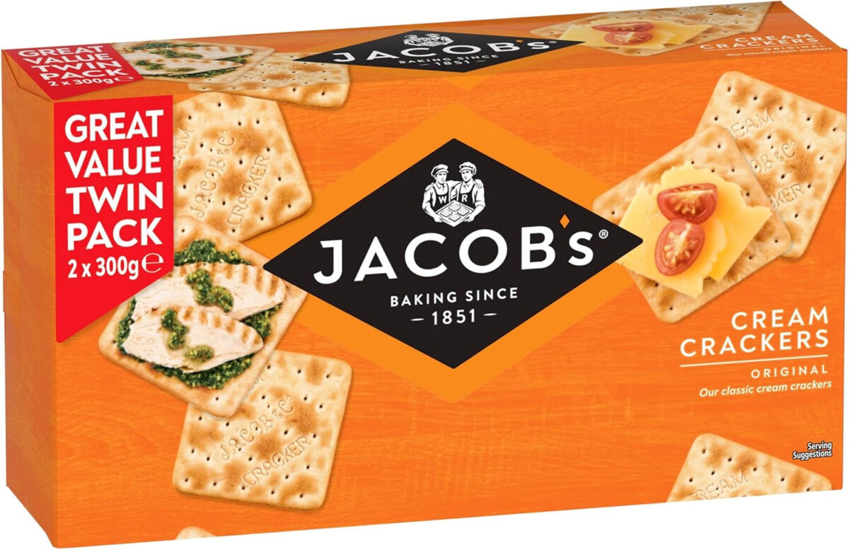 Jacob'S Original Cream Crackers - Twin Pack - 2 X 300 G