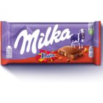 Milka with Daim Chocolate Bar, Alpine Milk Chocolate with Crunchy Daim Pieces, 100G