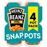 Heinz Baked Beanz Snap Pots, 200 G (Pack of 4)