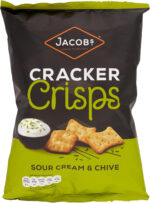 Jacob'S Cracker Crisps Sour Cream Chive Sharing Bag Snacks 150 G