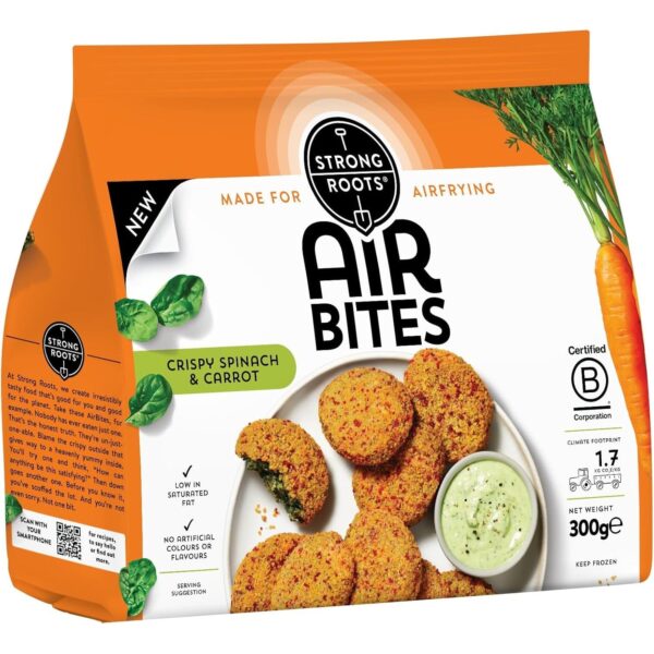 Strong Roots Air Bites Crispy Spinach and Carrot (300G)