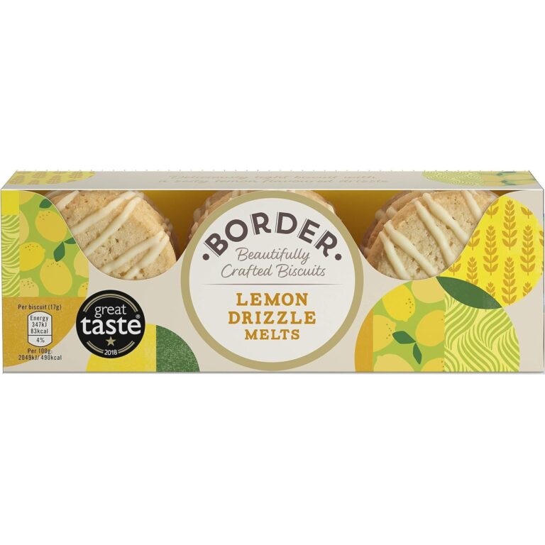Border Lemon Drizzle Melts Family Biscuits, 150 G