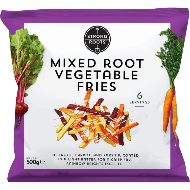 STRONG ROOTS Mixed Root Vegetable Fries, 500G (Frozen)