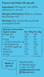 PROPERCORN Light Sea Salted Popcorn, 20 G