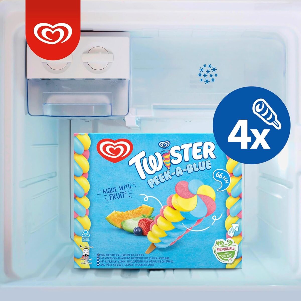 Twister Peek-A-Blue, 4X70Ml (Frozen)