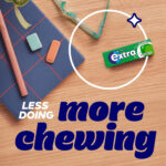 Extra Chewing Gum, Sugar Free, Spearmint Flavour, Pack of 3 X 9 Pieces (Packing May Vary)