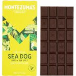 Montezuma'S Sea Dog, 70% Cocoa, Dark Chocolate with Sea Salt & Lime, Gluten Free & Naturally Vegan, 90G Bar