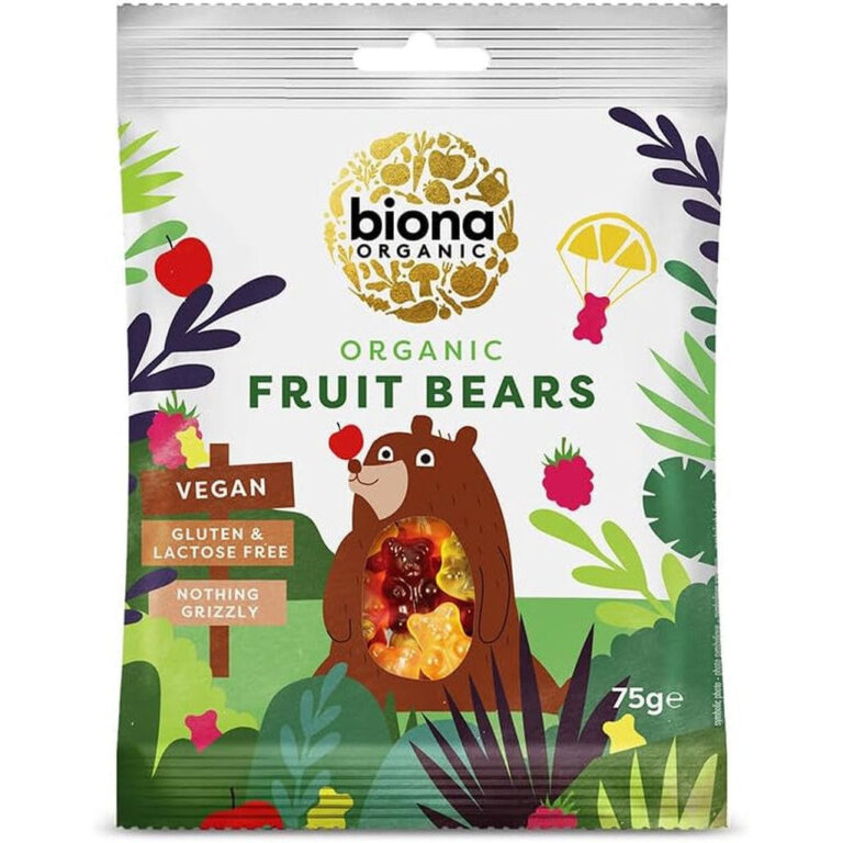 Biona Organic Mini Fruit Bears, 75 G