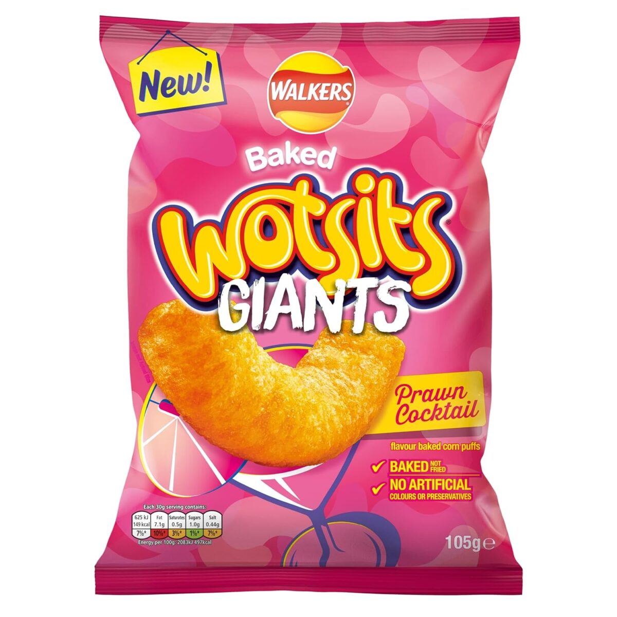 Wotsits Giants Prawn 105G