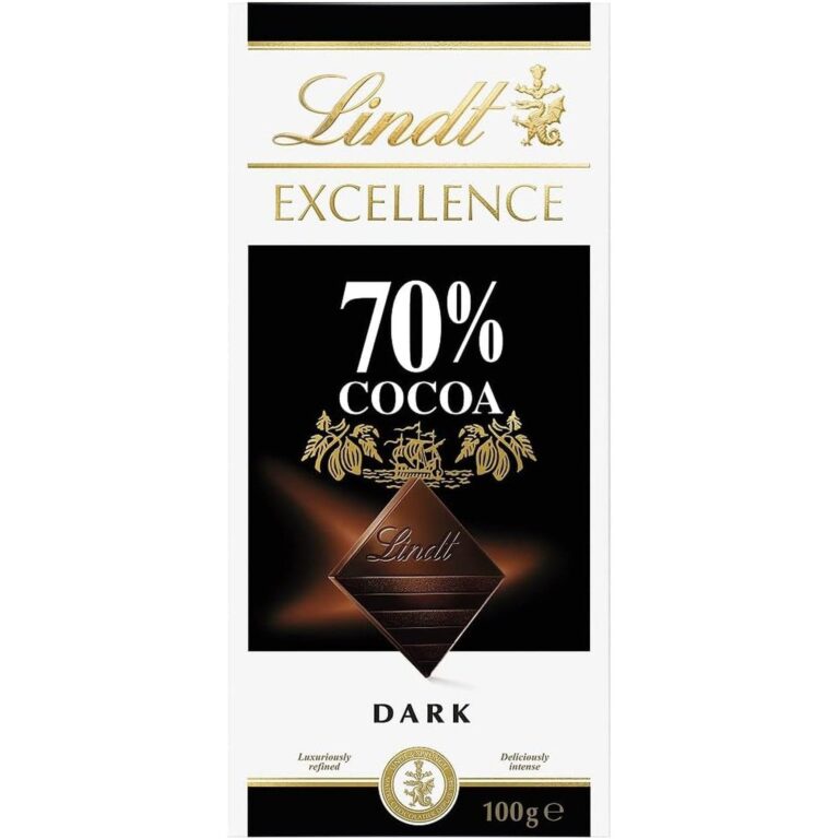 Lindt Excellence Dark Chocolate Bar 70 Percent Cocoa, 100G