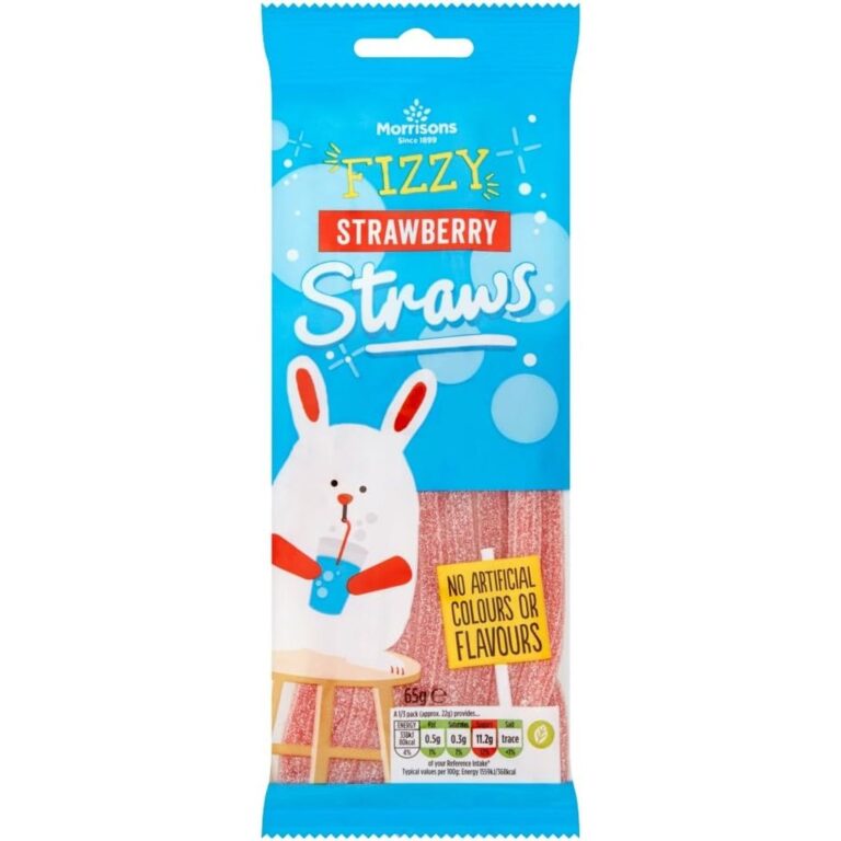 Morrisons Strawberry Straws, 65 G