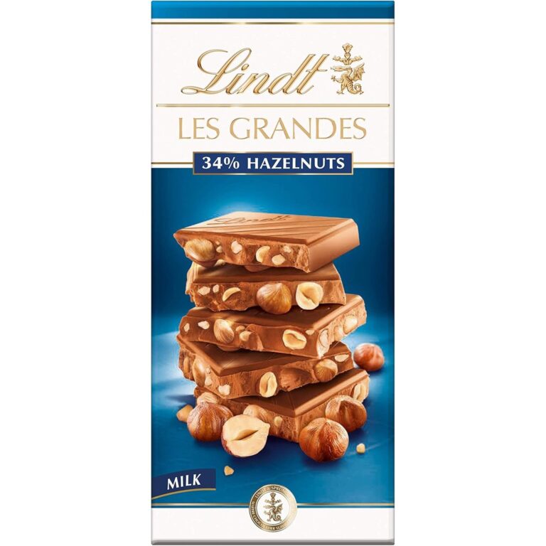 Lindt Les Grandes Milk Chocolate Hazelnut Bar 150G