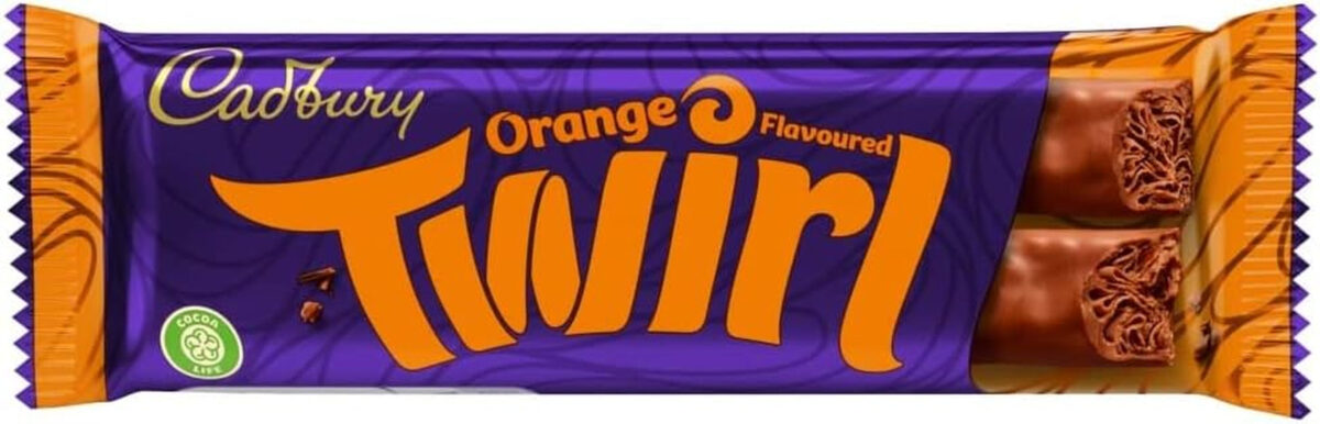 Cadbury Twirl Orange Chocolate Bar, 43 G