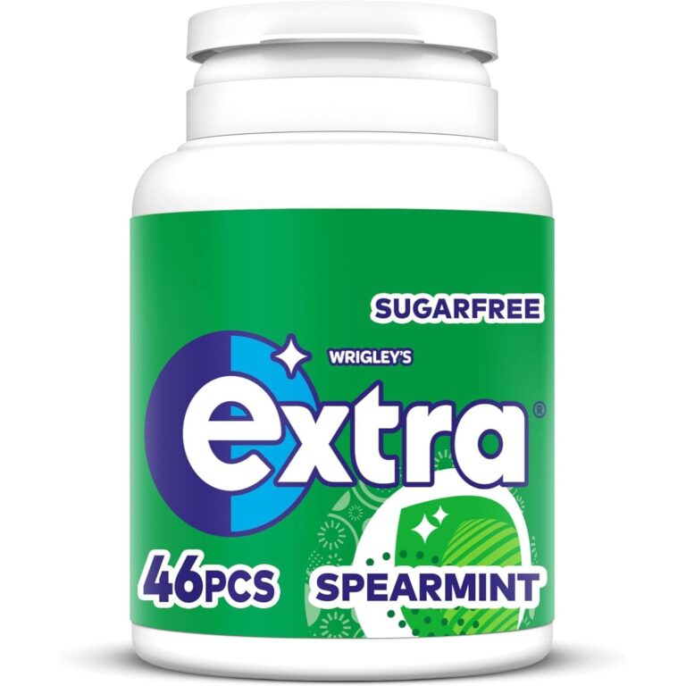 Extra Spearmint Sugarfree Chewing Gum Bottle 46 Pieces