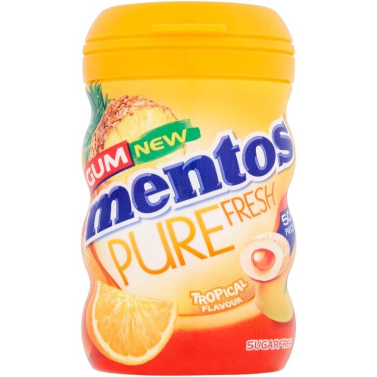 Mentos Pure Fresh Tropical Flavour Gum, 100G