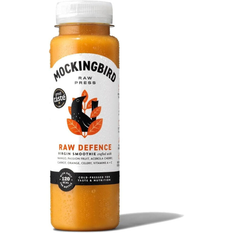 Mockingbird Raw Defence Mango & Passion Fruit Cold Pressed Smoothie, 250Ml