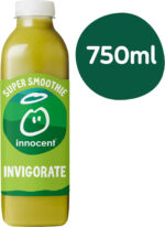 Innocent Invigorate Kiwi, Cucumber, Apple & Matcha Super Smoothie with Vitamins 750Ml