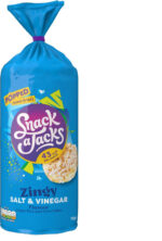 Snack a Jacks Salt and Vinegar Sharing Rice Cakes Crisps 117 G