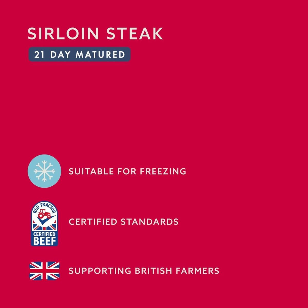 By Amazon British Sirloin Steak (21 Day Matured), 225G