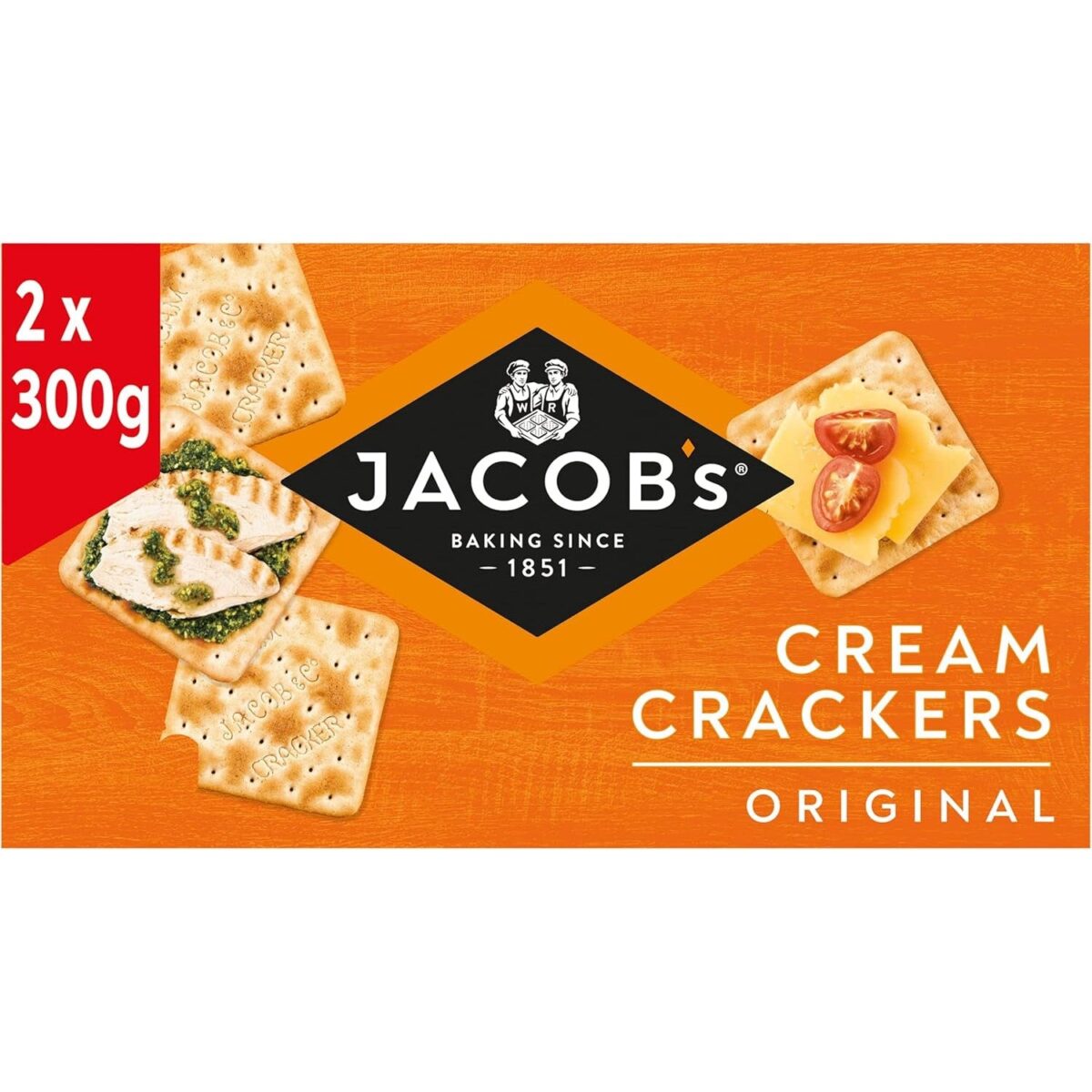 Jacob'S Original Cream Crackers - Twin Pack - 2 X 300 G