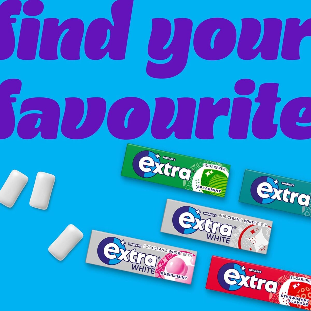 Extra Spearmint Sugarfree Chewing Gum Bottle 46 Pieces