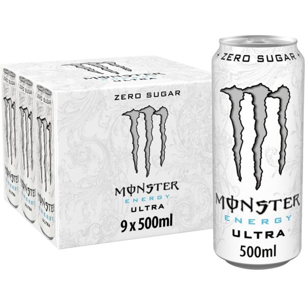 Monster Ultra Energy Drink, 9 X 500Ml