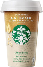 Starbucks Oat Based Vanilla Macchiato Iced Coffee, Plant-Based 220 Ml