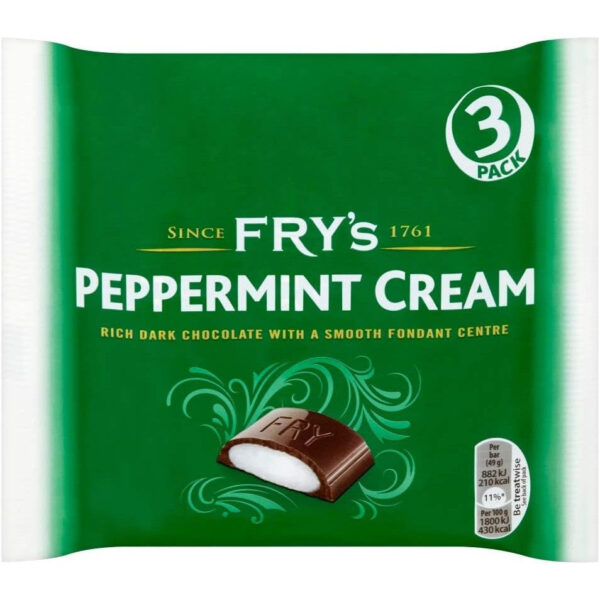 Fry'S Peppermint Cream, 49 G (Pack of 3), White