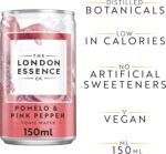 London Essence, Pomelo & Pink Pepper Tonic, Premium Cocktail Mixer, 150Ml, Pack of 6 Cans, No Artificial Colours Preservatives or Flavours, Low Calorie