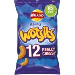 Walkers Wotsits Really Cheesy Multipack Snacks, 12X16.5G