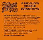 St. Pierre Brioche Burger Buns, Pack of 6