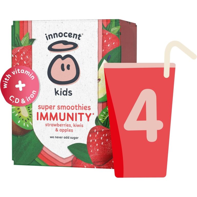 Innocent Kids Super Smoothie Strawberry, Kiwi & Apple 4X150Ml