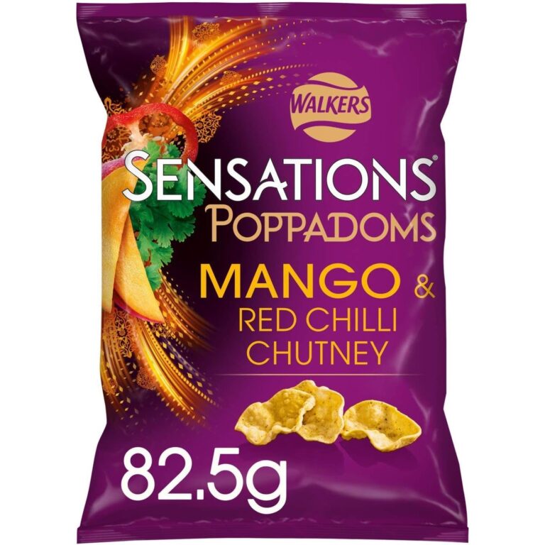 Sensations Poppadoms, Mango and Red Chilli Chutney, 82.5 G