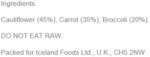 Iceland Floret and Carrot Mix - Cauliflower, Carrots and Broccoli 750G (Frozen)
