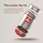 Illy Coffee - Classico Ground Coffee - Medium Roast - 100% Arabica Coffee - Ideal for Espresso Preparation - 250G Tin