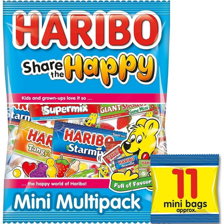 HARIBO Share the Happy Multipack Sweets Bag Black, 176G
