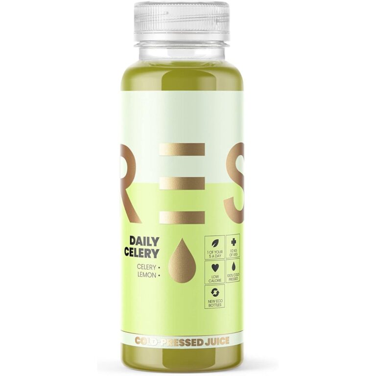 PRESS Healthfoods Celery Juice, Raw Cold Pressed Juice Containing Celery & Lemon - 250Ml
