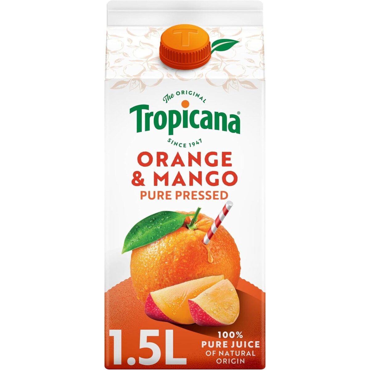 Tropicana Pure Orange & Mango Fruit Juice 1.5 L