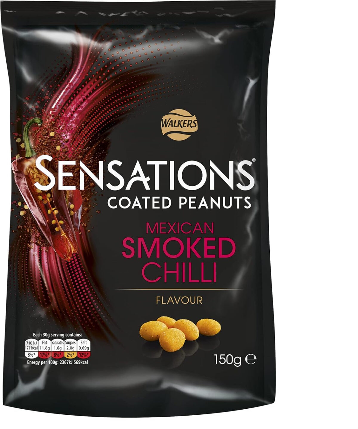 Sensations Mexican Smoked Chilli Coated Sharing Peanuts 150 G