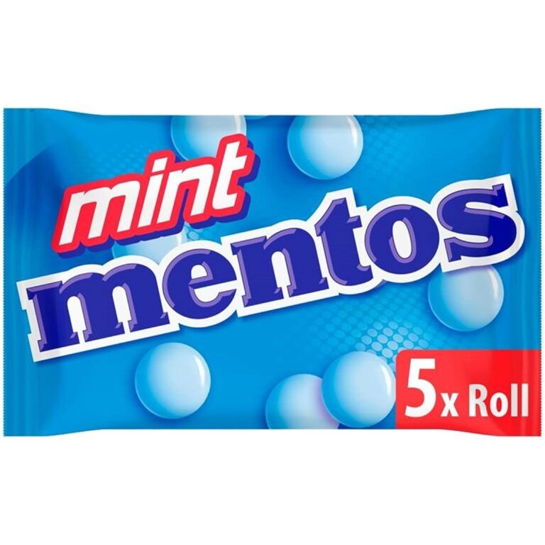 Mentos Soft Mints, Chewy, Minty Party Sweets with Natural Mint Flavours - 5 Rolls
