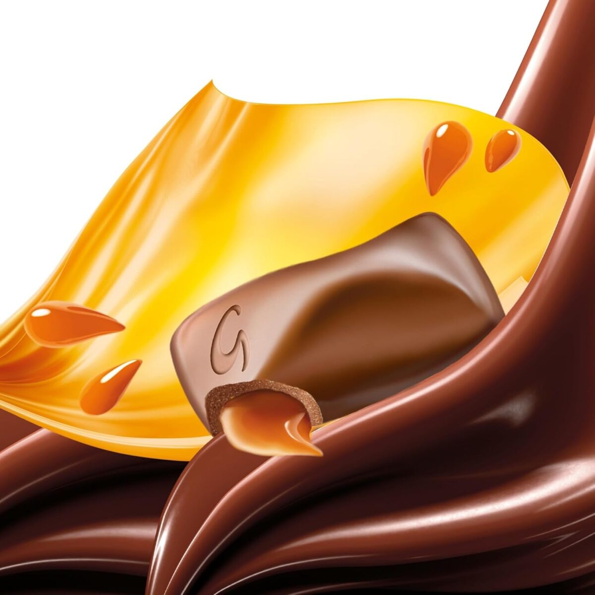 Galaxy Caramel Chocolate Block, Chocolate Gift, Milk Chocolate, Movie Night Snacks, 135G