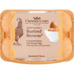 Clarence Court Mabel Pearman'S Burford Browns Free Range Eggs, (Assorted Sizes), Pack of 6