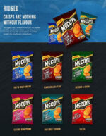 Mccoy'S SALT & MALT VINEGAR Multipack Crisps 6 Pack Bag - Fully Loaded with Flavour, Iconic Ridged Crisp, Unmistakable Crunch